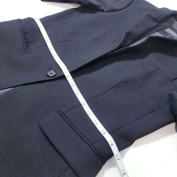 J. Crew Black Wool Blend Regent Blazer Stand Up Collar - Picture 9 of 13